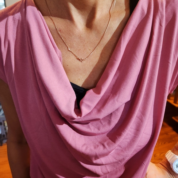 Dressy Scoop Neck Shirt - Picture 2 of 2